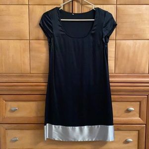 Black silk dress